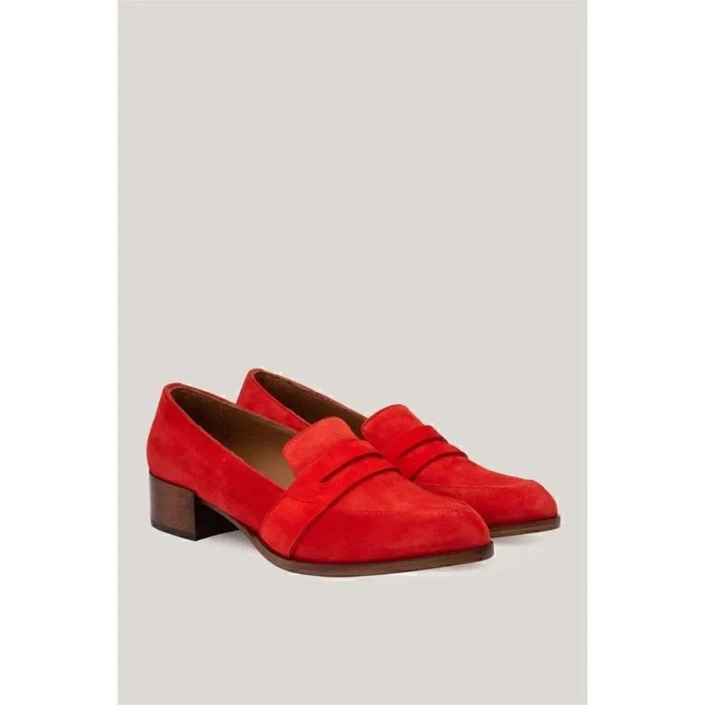 THELMA THE PENNY LOAFER FLAME SIZE 38, USA 7 RETAILS $388
